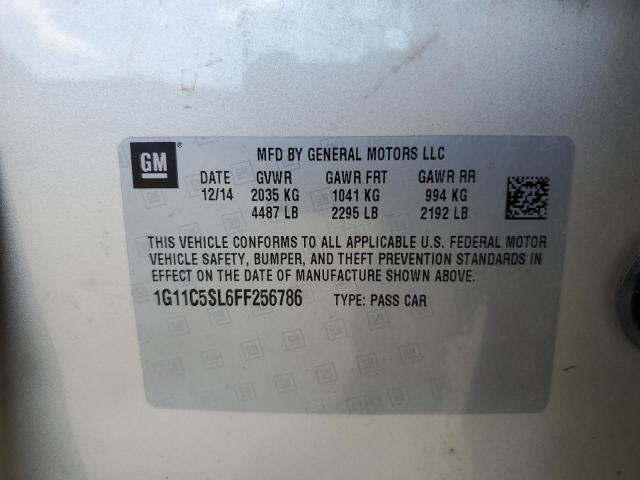 Photo 10 from auction – 2015 CHEVROLET MALIBU 1LT with VIN 1G11C5SL6FF256786