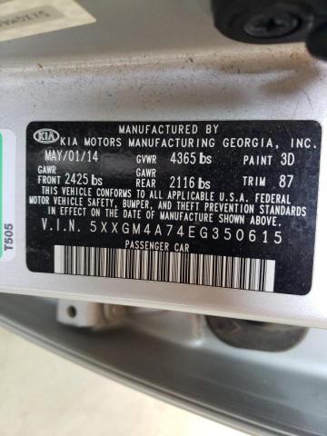 Photo 10 from auction – 2014 KIA OPTIMA LX with VIN 5XXGM4A74EG350615