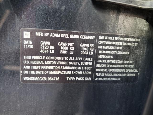 Photo 10 from auction – 2011 BUICK REGAL CXL with VIN W04GU5GCXB1064716