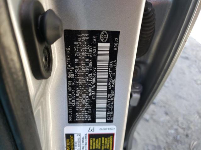 Photo 10 from auction – 2017 TOYOTA CAMRY LE/X with VIN 4T1BF1FK7HU658372