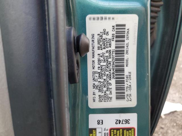 Photo 10 from auction – 2010 TOYOTA COROLLA with VIN 1NXBU4EE9AZ337751