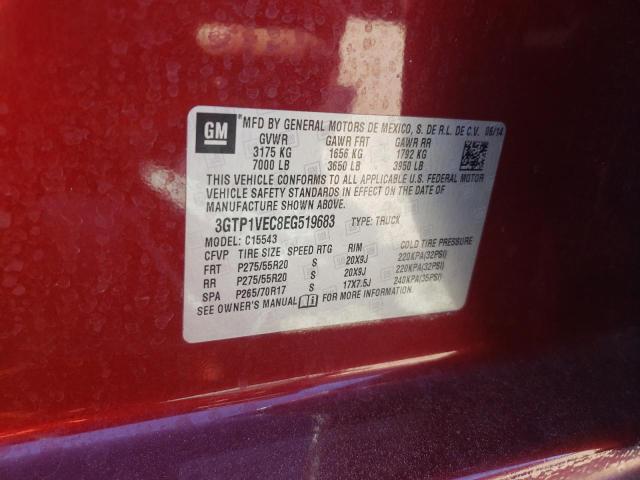 Photo 10 from auction – 2014 GMC SIERRA C15 with VIN 3GTP1VEC8EG519683