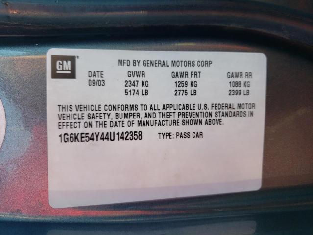 Photo 10 from auction – 2004 CADILLAC DEVILLE DH with VIN 1G6KE54Y44U142358