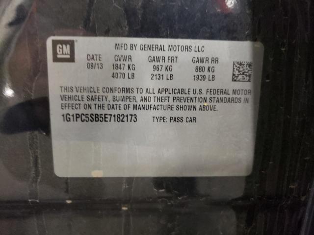 Photo 10 from auction – 2014 CHEVROLET CRUZE LT with VIN 1G1PC5SB5E7182173
