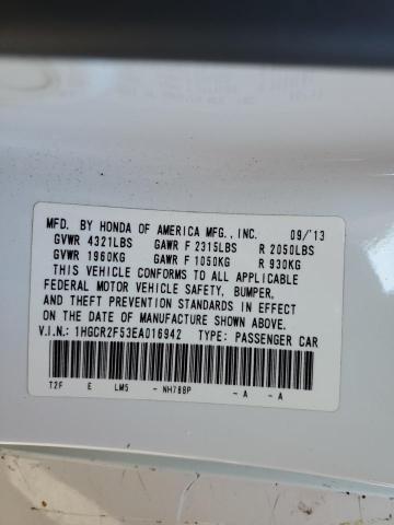 Photo 10 from auction – 2014 HONDA ACCORD SPO with VIN 1HGCR2F53EA016942