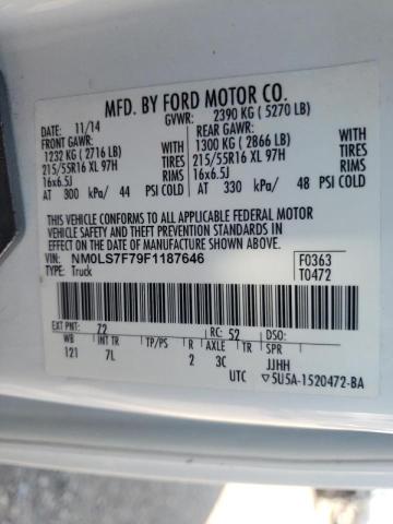 Photo 10 from auction – 2015 FORD TRANSIT CO with VIN NM0LS7F79F1187646