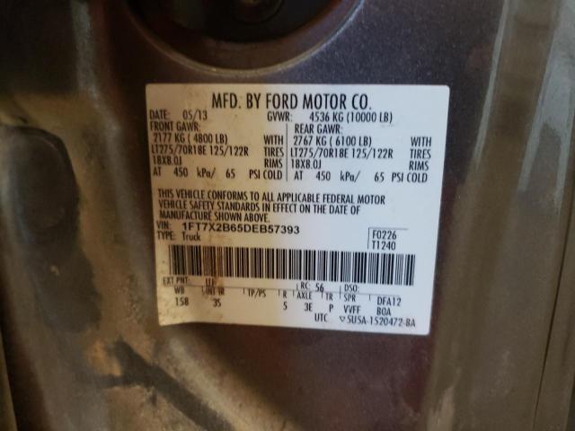 Photo 10 from auction – 2013 FORD F250 SUPER with VIN 1FT7X2B65DEB57393