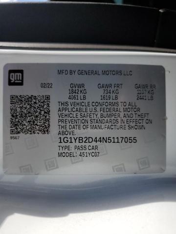 Photo 14 from auction – 2022 CHEVROLET CORVETTE S with VIN 1G1YB2D44N5117055