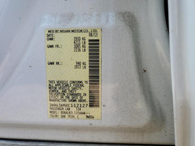 Photo 10 from auction – 2014 NISSAN ALTIMA 2.5 with VIN 1N4AL3AP6EC112127