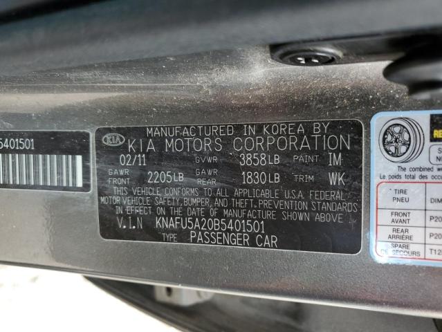 Photo 10 from auction – 2011 KIA FORTE EX with VIN KNAFU5A20B5401501