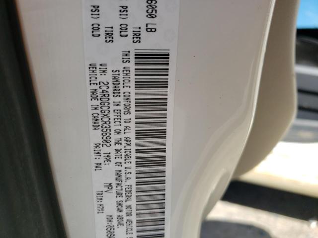 Photo 10 from auction – 2012 DODGE GRAND CARA with VIN 2C4RDGCGXCR356902