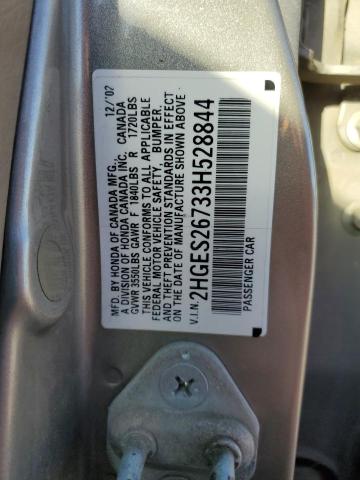 Photo 10 from auction – 2003 HONDA CIVIC EX with VIN 2HGES26733H528844