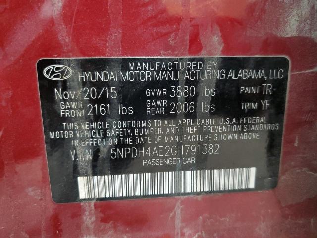 Photo 10 from auction – 2016 HYUNDAI ELANTRA SE with VIN 5NPDH4AE2GH791382