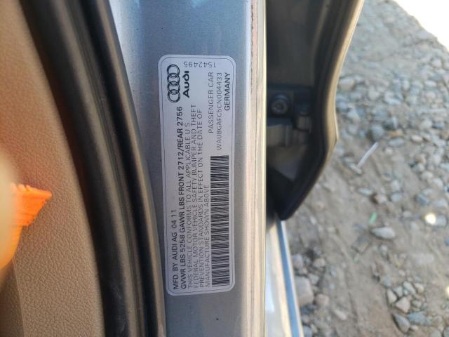 Photo 10 from auction – 2012 AUDI A6 with VIN WAUBGAFC5CN004433