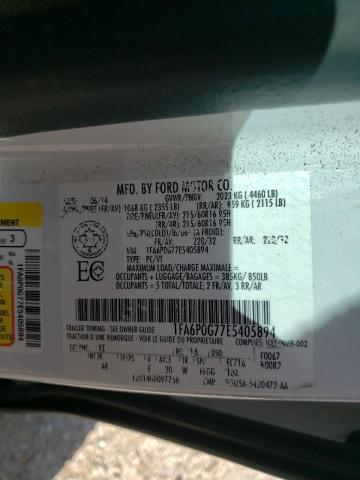 Photo 10 from auction – 2014 FORD FUSION S with VIN 1FA6P0G77E5405894