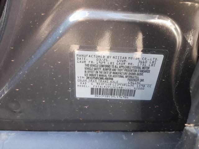 Photo 10 from auction – 2021 NISSAN KICKS S with VIN 3N1CP5BV3ML496986