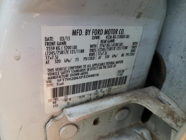 Photo 10 from auction – 2015 FORD F250 SUPER with VIN 1FT7W2B6XFED09819