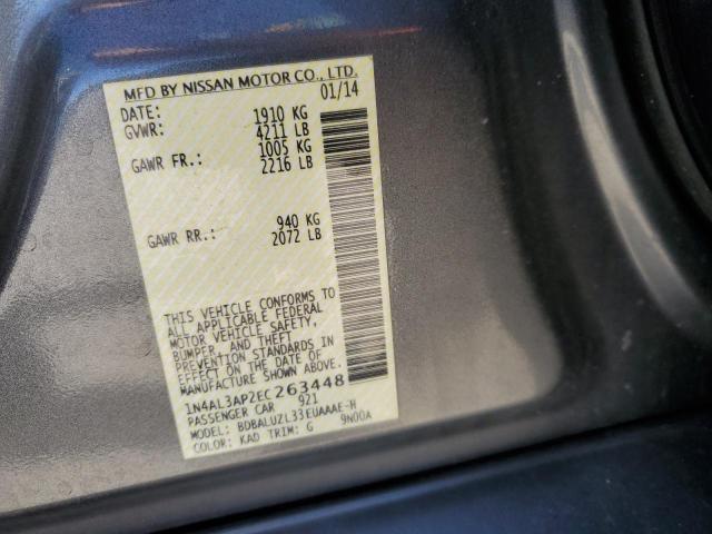 Photo 10 from auction – 2014 NISSAN ALTIMA 2.5 with VIN 1N4AL3AP2EC263448