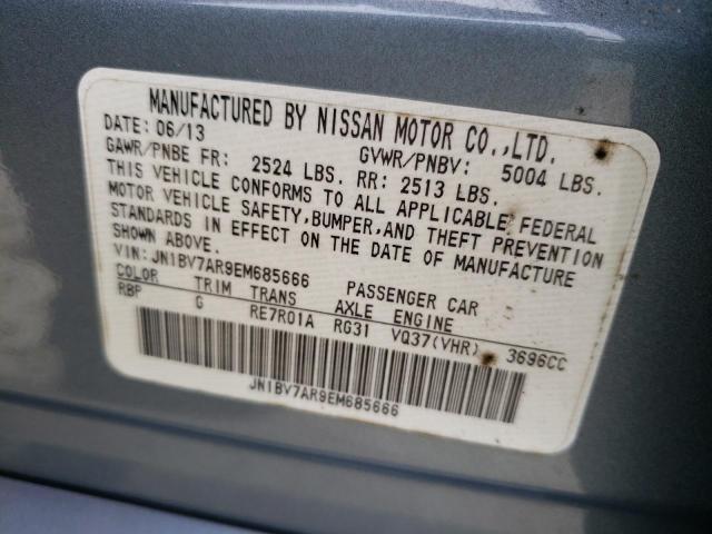 Photo 10 from auction – 2014 INFINITI Q50 BASE with VIN JN1BV7AR9EM685666