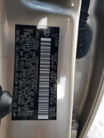 Photo 10 from auction – 2010 TOYOTA PRIUS with VIN JTDKN3DUXA0044260