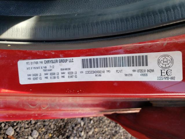 Photo 10 from auction – 2013 DODGE AVENGER SX with VIN 1C3CDZCB4DN502140