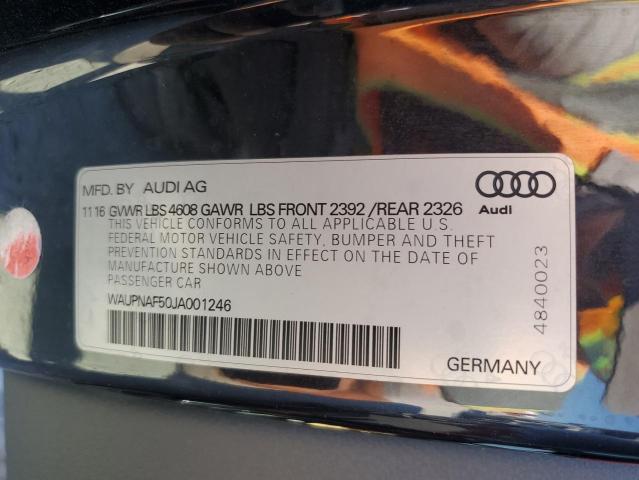 Photo 10 from auction – 2018 AUDI A5 PREMIUM with VIN WAUPNAF50JA001246