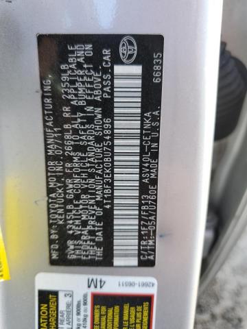 Photo 10 from auction – 2011 TOYOTA CAMRY BASE with VIN 4T1BF3EK0BU754896