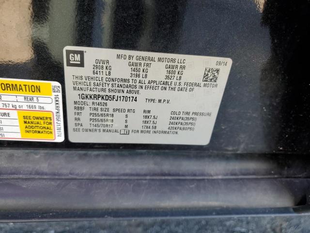 Photo 10 from auction – 2015 GMC ACADIA SLE with VIN 1GKKRPKD5FJ170174