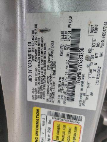 Photo 10 from auction – 2014 FORD FUSION SE with VIN 1FA6P0H77E5383250