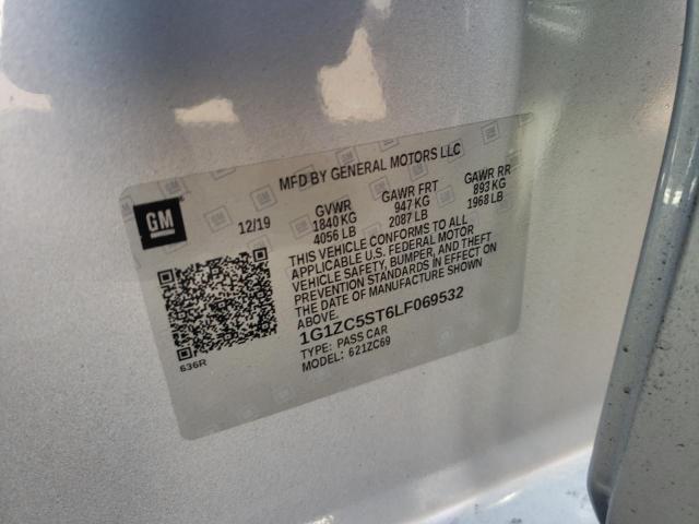 Photo 10 from auction – 2020 CHEVROLET MALIBU LS with VIN 1G1ZC5ST6LF069532