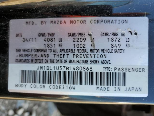 Photo 10 from auction – 2011 MAZDA 3 S with VIN JM1BL1U57B1480868