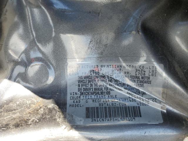Photo 10 from auction – 2017 NISSAN VERSA S with VIN 3N1CN7AP5HL901109