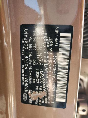 Photo 10 from auction – 2017 HYUNDAI TUCSON LIM with VIN KM8J3CA47HU445821