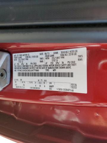 Photo 10 from auction – 2014 FORD ESCAPE SE with VIN 1FMCU0GX3EUA77560