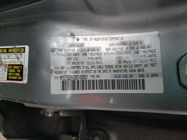 Photo 10 from auction – 2009 MAZDA CX-9 with VIN JM3TB28V290166561
