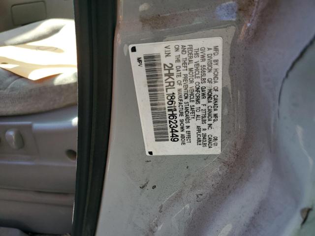 Photo 10 from auction – 2001 HONDA ODYSSEY EX with VIN 2HKRL18611H623449