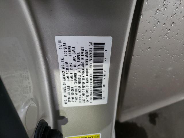 Photo 10 from auction – 2015 HONDA ACCORD EXL with VIN 1HGCR3F89FA015909