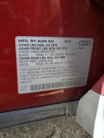 Photo 10 from auction – 2018 AUDI Q5 PRESTIG with VIN WA1CNAFY5J2188256