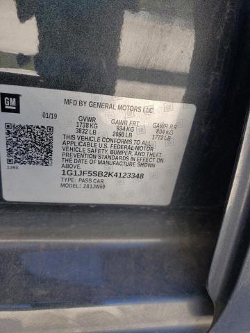 Photo 10 from auction – 2019 CHEVROLET SONIC PREM with VIN 1G1JF5SB2K4123348