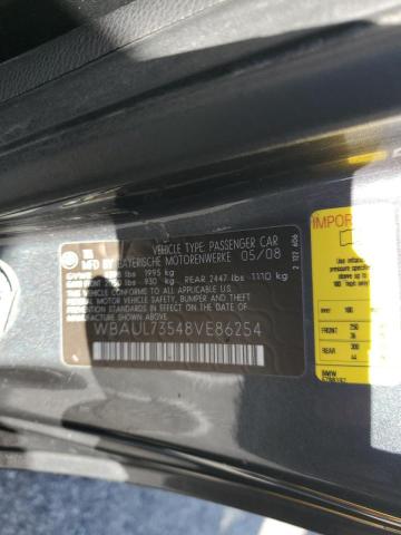 Photo 10 from auction – 2008 BMW 128 I with VIN WBAUL73548VE86254