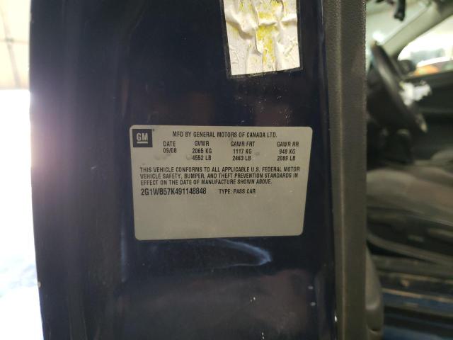 Photo 10 from auction – 2009 CHEVROLET IMPALA LS with VIN 2G1WB57K491148848