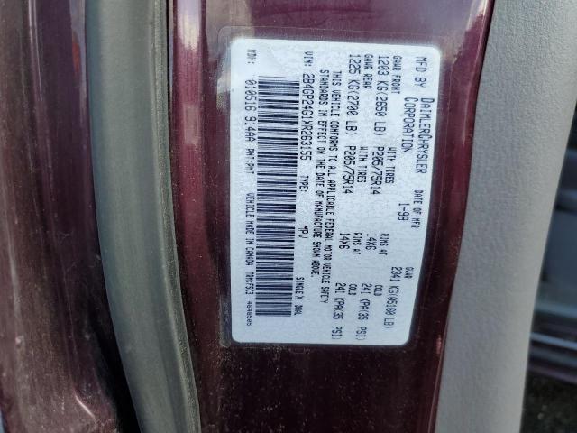Photo 10 from auction – 1999 DODGE CARAVAN VA with VIN 2B4GP24G1XR263155