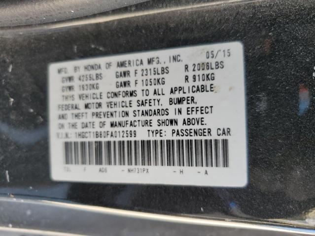 Photo 10 from auction – 2015 HONDA ACCORD EXL with VIN 1HGCT1B80FA012599