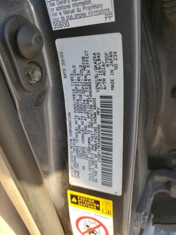 Photo 10 from auction – 2003 TOYOTA 4RUNNER LI with VIN JTEBT17R338004586
