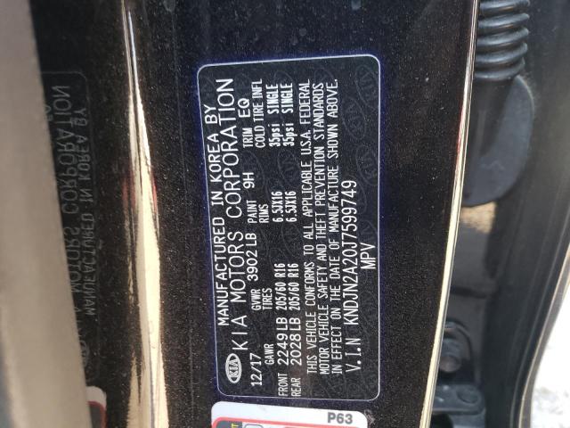 Photo 10 from auction – 2018 KIA SOUL with VIN KNDJN2A20J7599749