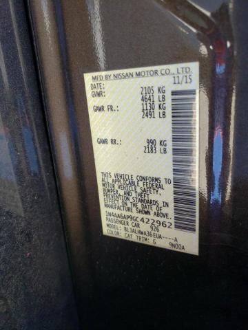 Photo 10 from auction – 2016 NISSAN MAXIMA 3.5 with VIN 1N4AA6AP9GC422962
