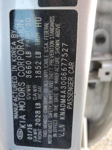 Photo 10 from auction – 2016 KIA RIO LX with VIN KNADM4A30G6677527