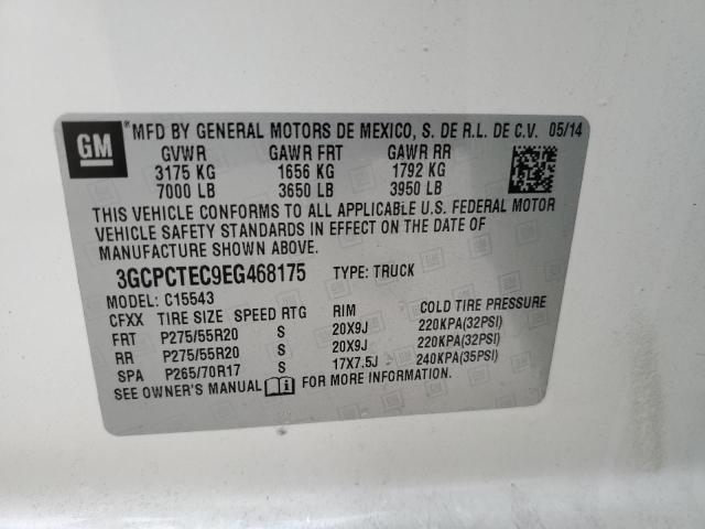 Photo 10 from auction – 2014 CHEVROLET SILVERADO with VIN 3GCPCTEC9EG468175