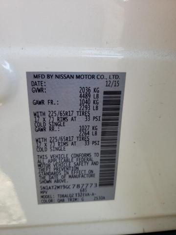 Photo 10 from auction – 2016 NISSAN ROGUE S with VIN 5N1AT2MT9GC787773
