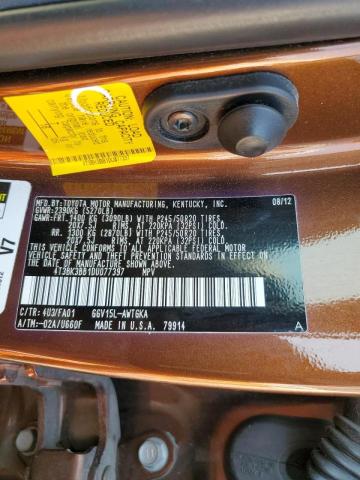 Photo 10 from auction – 2013 TOYOTA VENZA LE with VIN 4T3BK3BB1DU077397